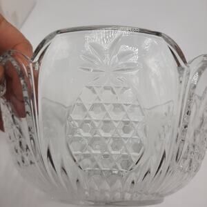 ShannoN Crystal by‎ Godinger Lead Crystal Hospitality Pineapple Footed Bowl